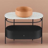 ArtCeram COGNAC Раковина накладная , 42 см, без отв под смеситель, без слив-перелива, цвет orange cameo (НЕ производится!)