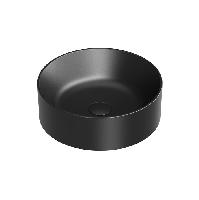 Catalano Zero  Раковина 40 см диаметр,  на столешницу, без отв. под смеситель, покрытие Cataglaze+, цвет черный матовый