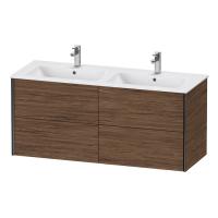 Duravit ME by Starck  Двойная раковина для мебели с перел., с 1 отв. под смес., 1300x490мм, Цвет: Белый