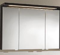 Puris Swing, зеркальный шкаф 900 мм, цвет чёрный структурный