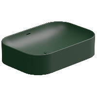 Раковина накладная 60x42 см GSG Ceramic Design Easy EALAVTP60036, Smeraldo Matt