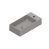 Catalano PREMIUM Раковина 50x25, с 1 отв. под смеситель, покрытие Cataglaze+ , цвет Tortora Satinato