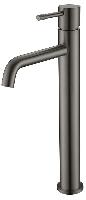 Смеситель для умывальника высокий, Uno. Gun Metall