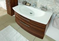 Puris Classic Line, раковина из минерального литья с LED подсветкой 900 мм, цвет белый