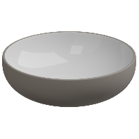 Раковина накладная биколор 45 см GSG Ceramic Design Easy EALAVRO45BI000/030, White/Cashmere Matt