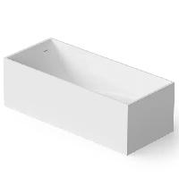 DEA DESIGN Modern Ванна отдельностоящая 180x76xh58 см, материал: Solid Surface искуственный камень, цвет: White №18