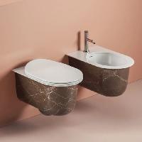 Artceram CHIC Биде подвесное 38х53 см, 1 отверстие, цвет bronze amani