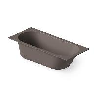 DEA DESIGN Ease Ванна 1700х750хh580 мм встраиваемая, в комплекте ножки, интегр.слив/перелив в цвет ванны цвет grey brown