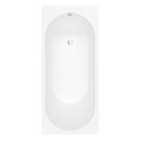 Villeroy&Boch Oberon 2.0 Ванна встраиваемая 1800*800*495, слив сбоку, в к-те ножки и слив-перелив хром, материал: Quaryl, цвет: альпийский белый