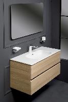 Тумба без раковины Vallessi 100*46cm LIGHT OAK мат. 2 полки