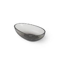 DEA DESIGN Washbasins Раковина настольная 60x36xh15,8 см, материал: Glasstech прозрачная смола, цвет: Smoky Black R4