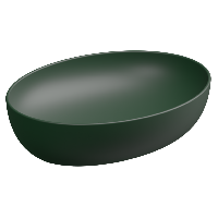 Раковина накладная 55x42 см GSG Ceramic Design Easy EALAVOV55036, Smeraldo Matt