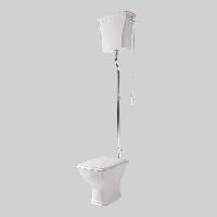 Artceram HERMITAGE Мех-м слива с высокой трубой в комплекте для высокого бачка, цвет хром