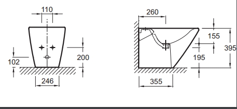 E5514-NF крепеж биде ESCALE E1293-00 