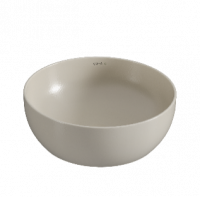 Чаша Outline Recycled, круглая, компактная, 41x41 см, без перелива, матовый тауп