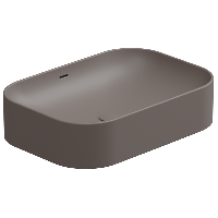 Раковина накладная 60x42 см GSG Ceramic Design Easy EALAVTP60029, Tortora Matt