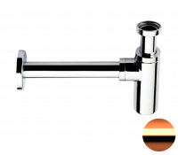 Сифон 1”1/4 Remer 958LRL, медь глянцевая