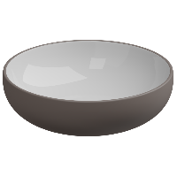 Раковина накладная биколор 45 см GSG Ceramic Design Easy EALAVRO45BI000/029, White/Tortora Matt