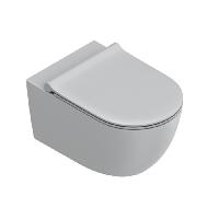 Catalano SFERA Унитаз подвесной 55x35, безободковый, смыв Tornado, покрытие Twinglaze+, без крепежа, цвет Cemento Satinato