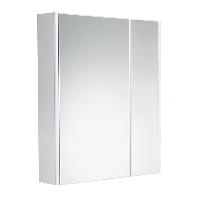 Roca RONDA Зеркальный шкаф 600x145x780 мм, с LED-подсветкой сверху, розеткой и выключателем-кнопкой с диммером, белый матовый (ZRU9303007)
