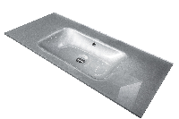 Столешница стекло 100см моноблок СЕРЕБРО