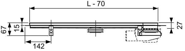 TECE Сифон, 0,7 л/c.(с нашего склада продаем в комплекте с каналами и по запросу без) 