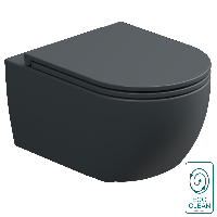 Чаша подвесного унитаза со смывом Eco Clean GSG Ceramic Design Like LKWCSOEC028, Ebano Matt