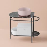 ARTCERAM COGNAC Раковина Ø420 мм., для установки на столешницу, без отверстий для смесителя, без перелива, цвет Pink