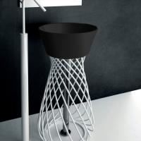 Artceram WIRE  Раковина для структуры d43 см,без отв под смеситель, цвет черный глянцевый (Не произв!)