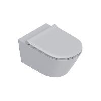 Catalano Zero Унитаз подвесной 55x35, безободковый, смыв Tornado, покрытие Twinglaze+, без крепежа, цвет Cemento Satinato