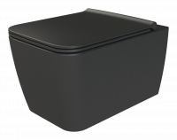 Zen подвесной унитаз матовый черный