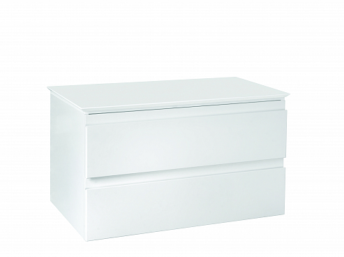 EB2083-J5 MADELEINE Тумба со столешницей и с подсветкой для накладной раковины, 80 см, цвет блес бел 