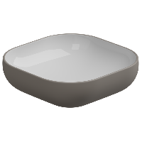 Раковина накладная биколор 45 см GSG Ceramic Design Easy EALAVQU45BI000/030, White/Cashmere Matt