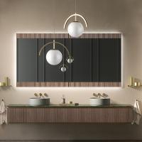 Oasis Naos Тумба навесная для раковины L 120 P 56 H 32см с 1 ящиком, цвет  золото матовое /орех трубчатый