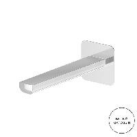 Newform Haka Излив для раковины из стены, длина 189 мм, с подключением на 1/2”, цвет: белый матовый