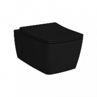 Metropole безободковый подвесной унитаз, цвет матовый чёрный