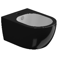 Биде подвесное биколор GSG Ceramic Design Like LKBISOBI000/002, White/Black Shiny