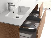 IBX, раковина из минерального литья NANTES левая 120 см, цвет белый