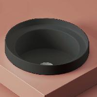 Artceram FUORI SCALA Раковина встраиваемая, d40см, без отв под смеситель, без перелива, цвет: черный матовый