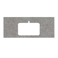 Kerama Marazzi Столешница из керамогранита для раковин, встраиваемых сверху Фондамента 120, серая