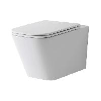 TECEspring S Комплект: Унитаз подвесной Regular, безободковая чаша со смывом Tornado flush, сиденье Slim с микролифтом и быстрым снятием, белый глянец