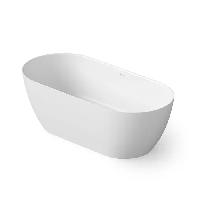 DEA DESIGN Edge Ванна отдельностоящая 150x75xh57 см, материал: Solid Surface искуственный камень, цвет: White №18