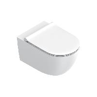 Catalano SFERA Унитаз подвесной 55x35, безободковый, смыв Tornado, покрытие Twinglaze+, без крепежа, цвет белый матовый