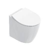 Catalano Italy Унитаз напольный 52x37, безободковый, универс.слив, смыв Tornado, покрытие Cataglaze+, без крепежа, цвет белый глянцевый