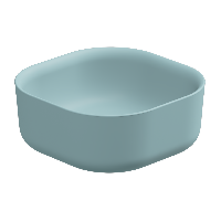 Раковина накладная 42 см GSG Ceramic Design Hit! HILAVQU42037, Ice Matt