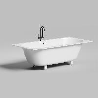 Salini ORNELLA AXIS 190 Встраиваемая ванна 1900х900х600мм, прямоугольная ,мат-л: S-Stone,  белый матовый (без слива-перелива!)