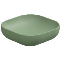 Раковина накладная 45 см GSG Ceramic Design Easy EALAVQU45031, Salvia Matt