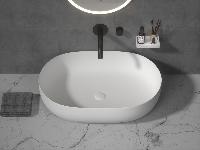 Раковина чаша кориан овальная матовая, Slim  500*350*135