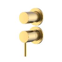 NEMO NM-2356BG Встраиваемый смеситель для душа/ванны из стены на 2 потребителя BRUSH GOLD