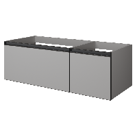 QUATRO 2 120см (80+40) тумба LUNA профиль ANTHRACITE